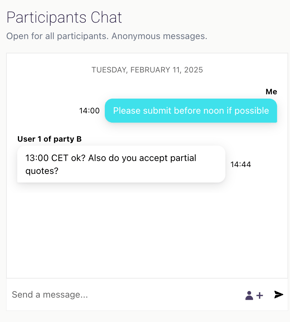 RfqChat - seen from the owner